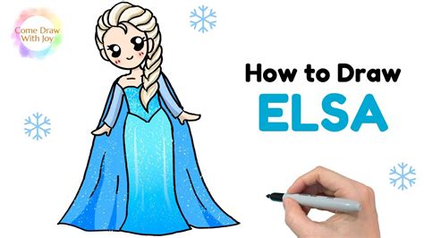 elsa draw|easy elsa drawing picture.